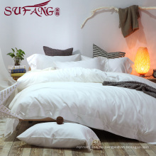 Luxury Comfortable Adult Queen Size Hotel bed sheets Linen Supplier 100% Cotton Super soft cotton white bedding sets